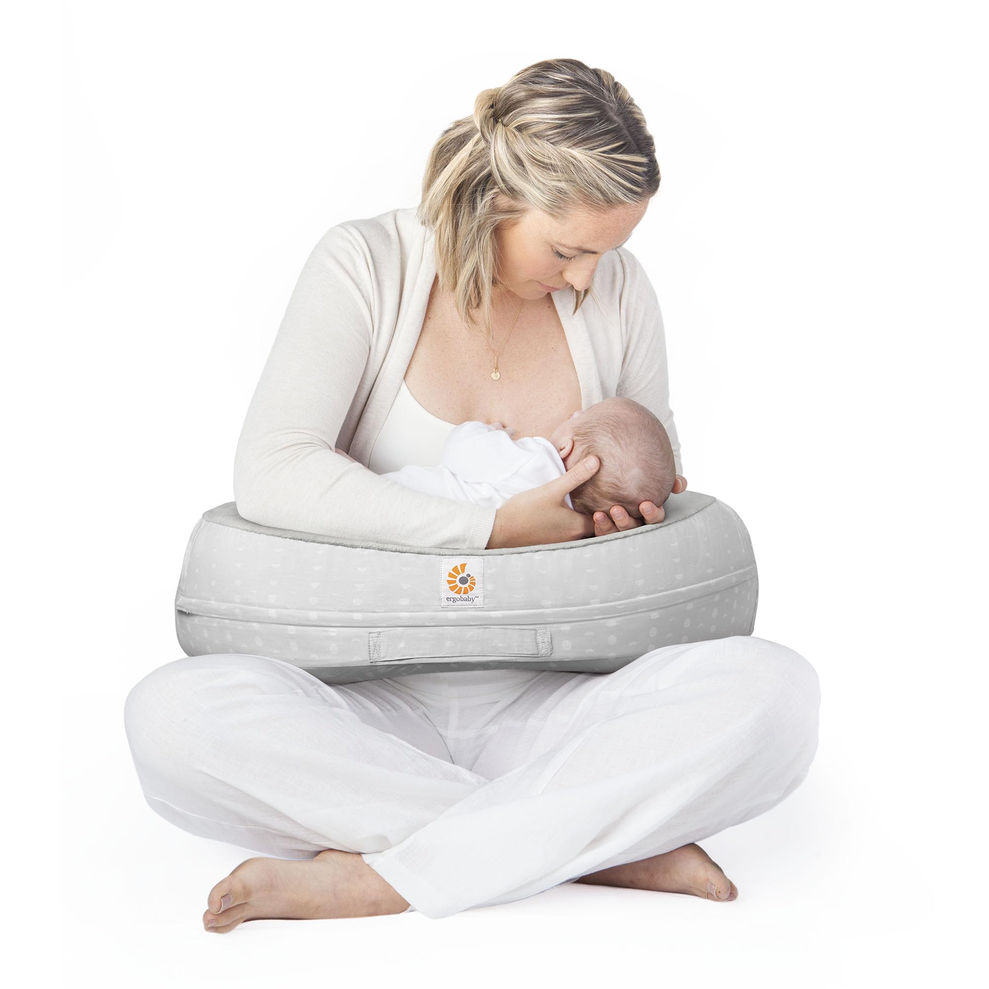 Foto 3 | Funda De Almohada De Lactancia Ergobaby Natural Curve Moonlight Grey - Venta Internacional.