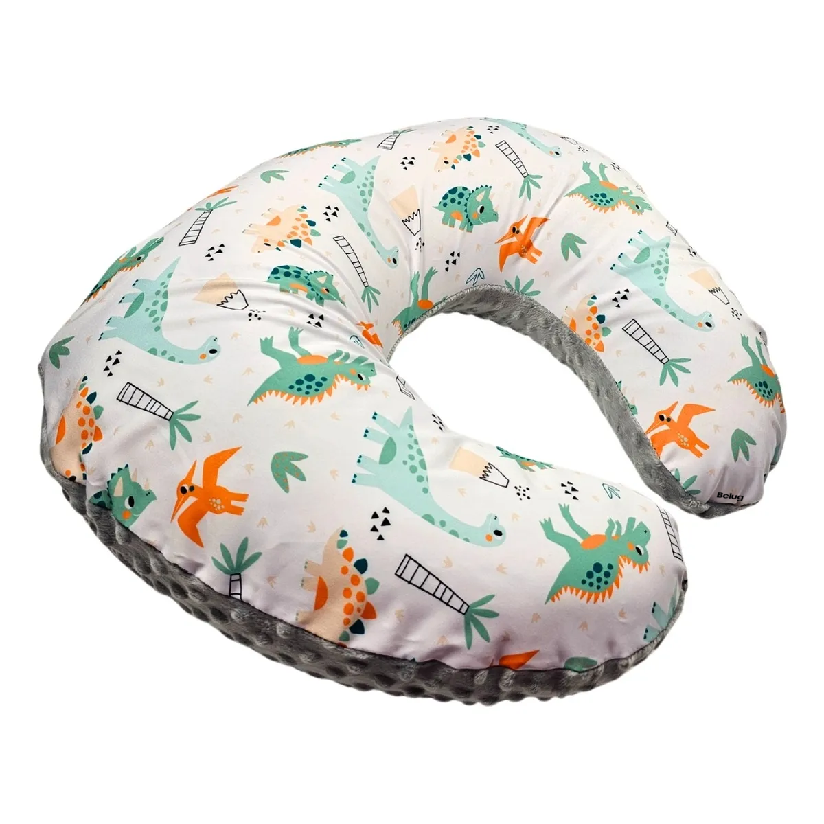 Foto 3 pulgar | Almohada Embarazo  Belug Y Lactancia Bebe Cojín Maternidad Amamanta Dinosaurio Green