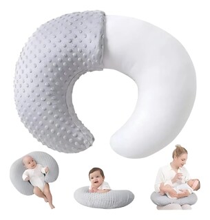 Foto 5 | Almohada Embarazo Belug Y Lactancia Bebe Cojín Maternidad Amamanta Gris Stars