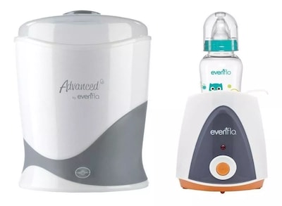 Foto 1 | Esterilizador Y Calentador Biberones Eléctrico Evenflo 5787 Blanco 2 Piezas