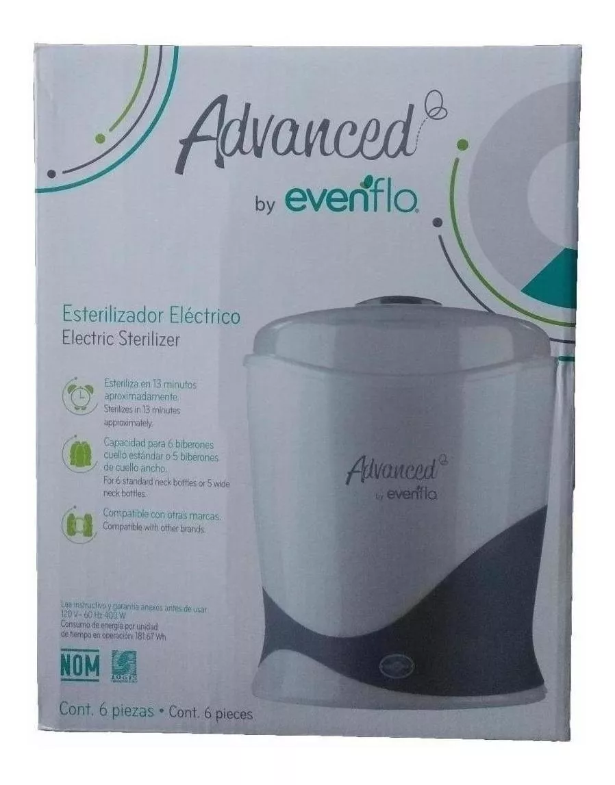 Foto 5 | Esterilizador Y Calentador Biberones Eléctrico Evenflo 5787 Blanco 2 Piezas