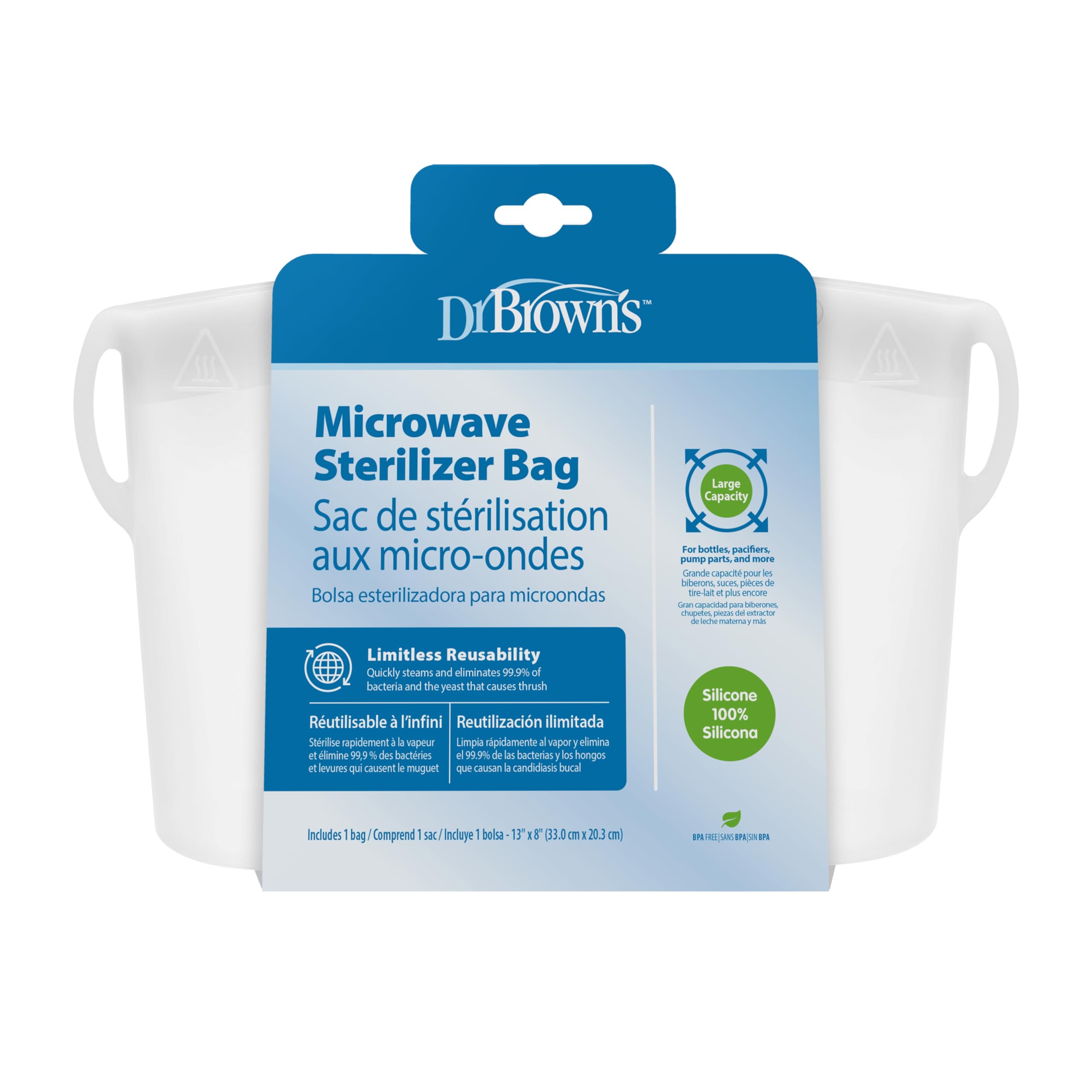 Bolsa Esterilizadora Dr. Brown's 100% De Silicona Para Biberones - Venta Internacional.