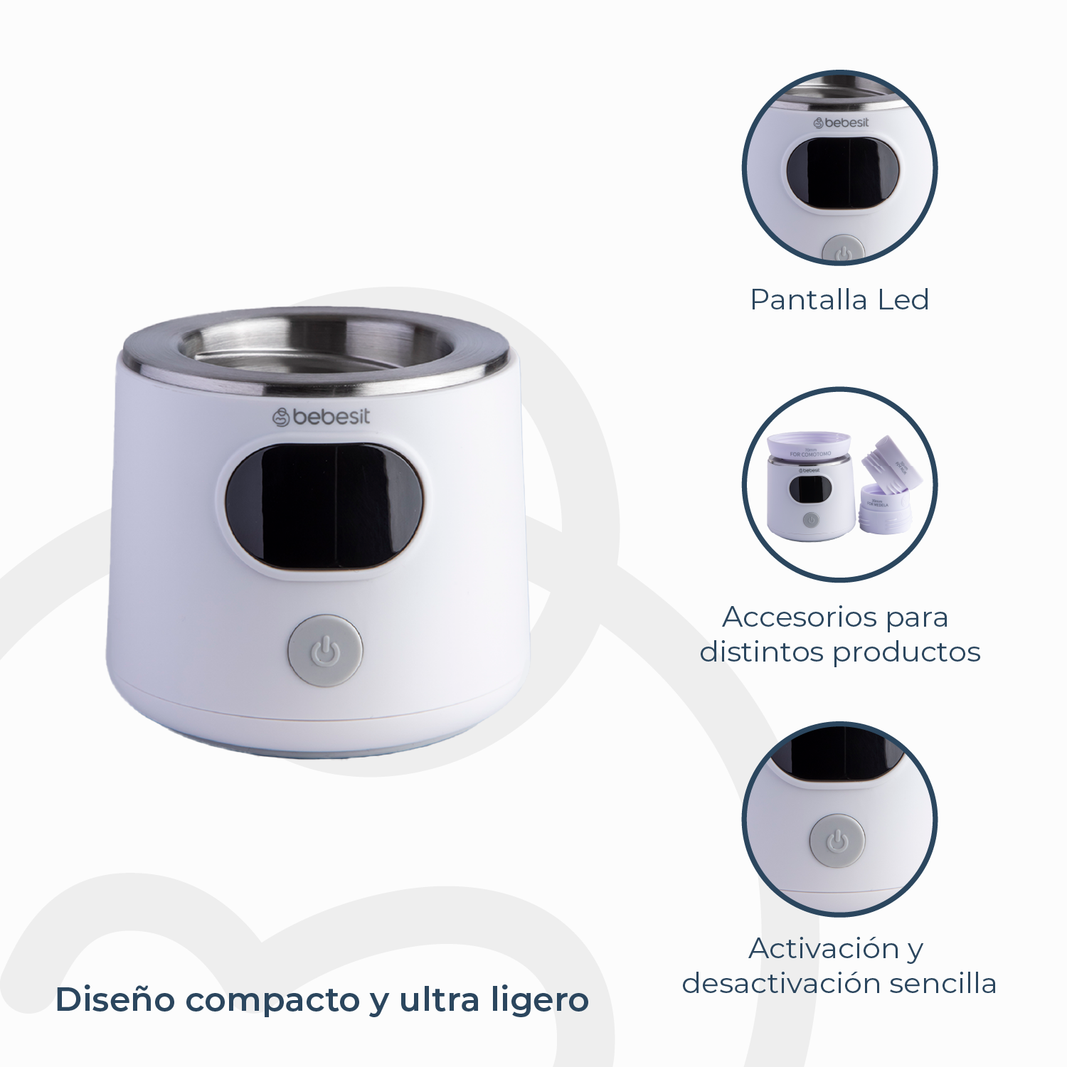 Foto 4 pulgar | Calienta Biberones Bebesit Portátil Casa Y Auto Recargable