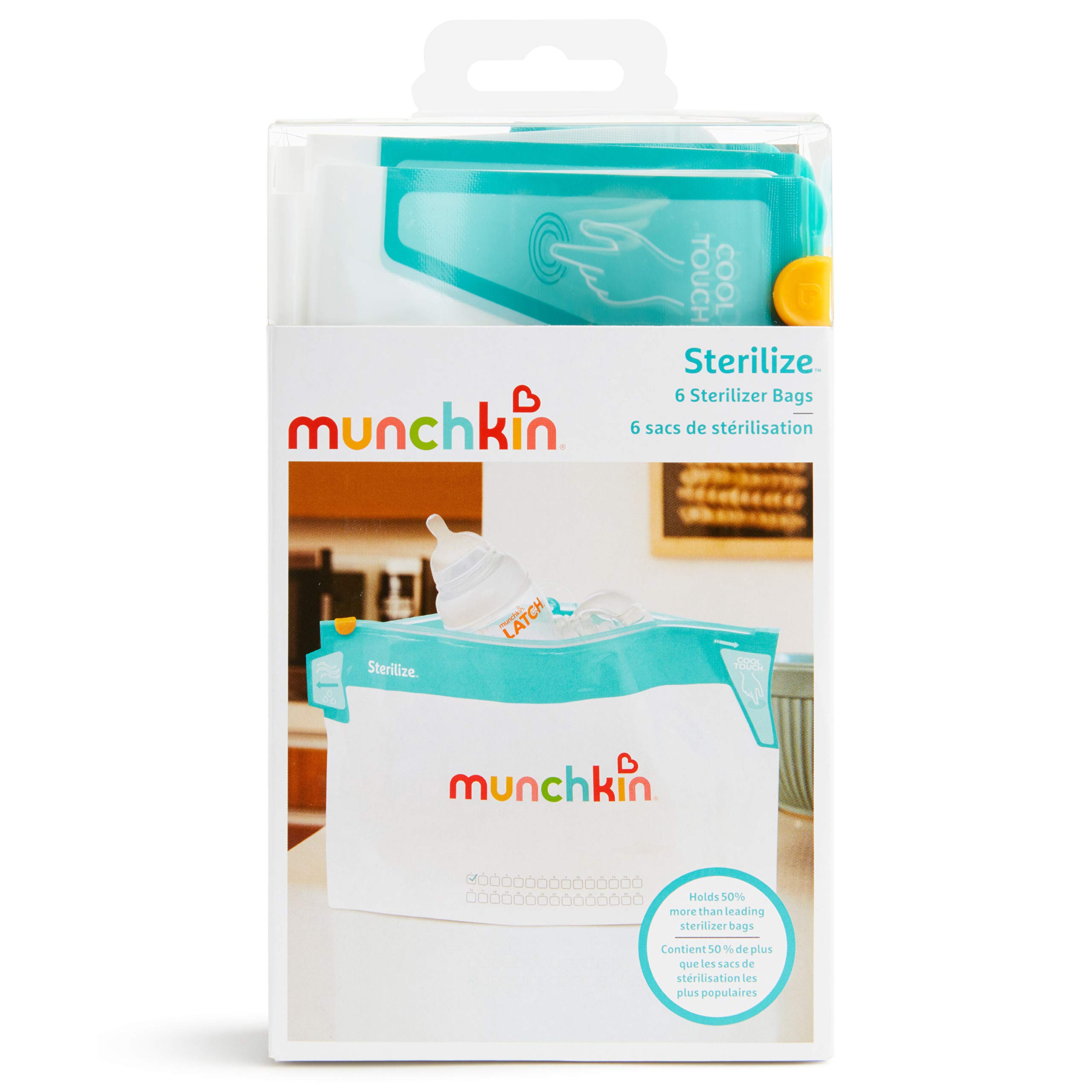Foto 8 pulgar | Bolsas Esterilizadoras A Vapor Para Microondas Munchkin, Paquete De 6 - Venta Internacional.