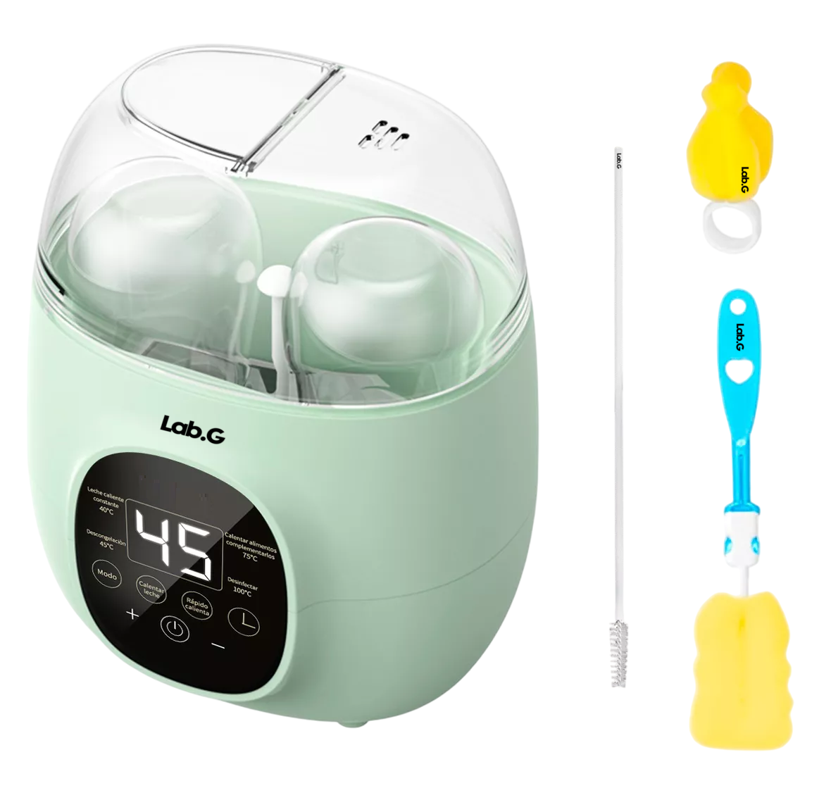 Esterilizador Biberones Control Táctil Verde Claro