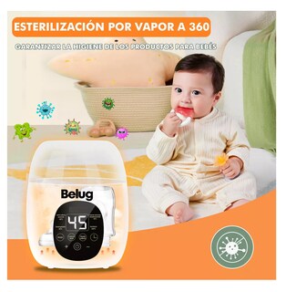 Foto 4 | Calentador Esterilizador Biberones Control Táctil Para 8 En 1, Belug Blanco