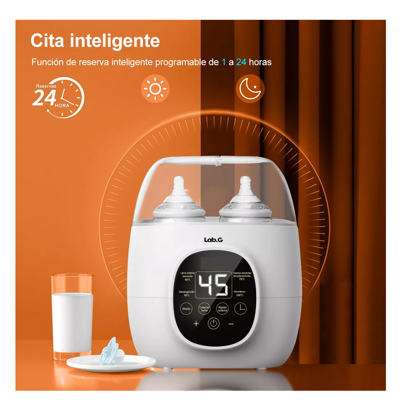 Foto 5 | Esterilizador Biberones Control Táctil 8 en 1 Blanco
