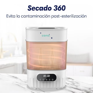 Foto 3 | Consi Esterilizador De Biberones Y Secador, Accesorios De Bebé (esteriliza Hasta 8 Biberones), Con Panel Táct