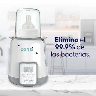 Foto 6 | Consi Esterilizador De Biberones Y Calentador Rápido De Leche Con Temporizador, Panel Táctil, Protección Con