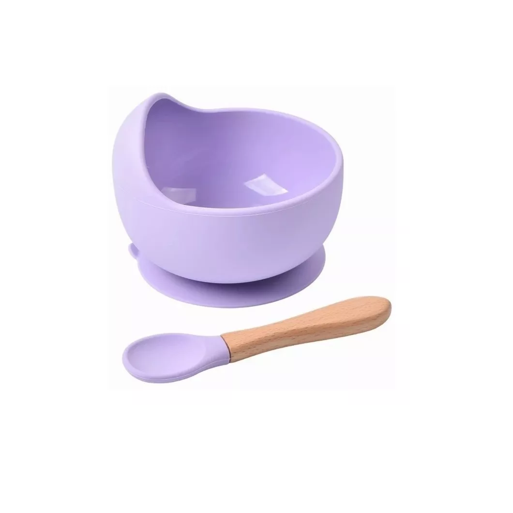 Foto 4 pulgar | Juego De Alimentación Belug De Silicona color Morado Antideslizante para Bebés