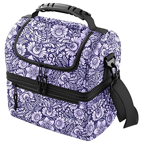 Venta Internacional - Bolsa De Almuerzo Térmica Print Morado