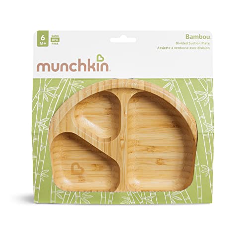 Foto 8 pulgar | Venta Internacional - Placa de Succión Dividida Munchkin de Bambú Ecológica