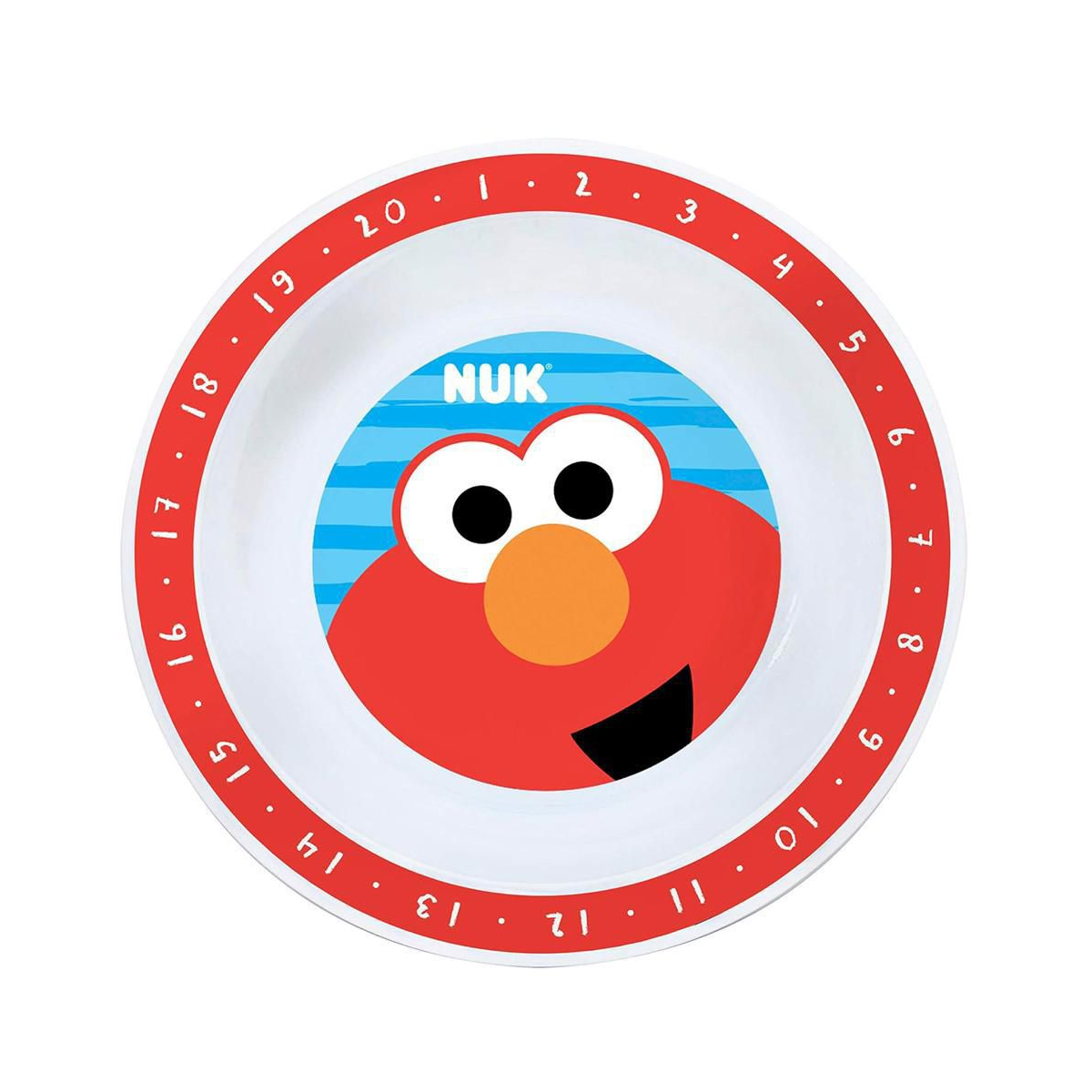 Plato Hondo Infantil Nuk Multicolor Plaza Sésamo Elmo