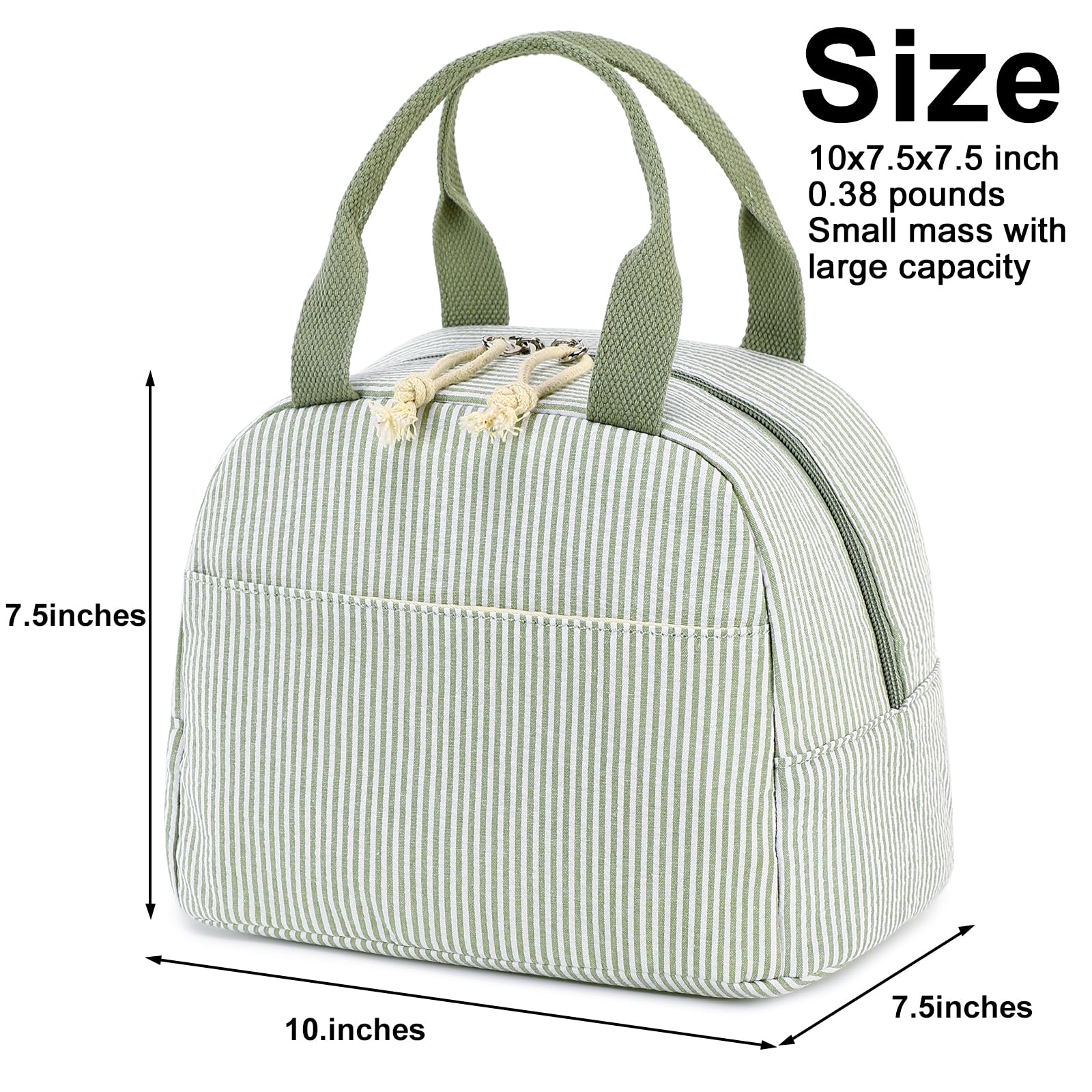 Foto 4 | Bolsa De Almuerzo Bluboon, Aislante De Pana, Reutilizable, De Gran Capacidad - Venta Internacional.