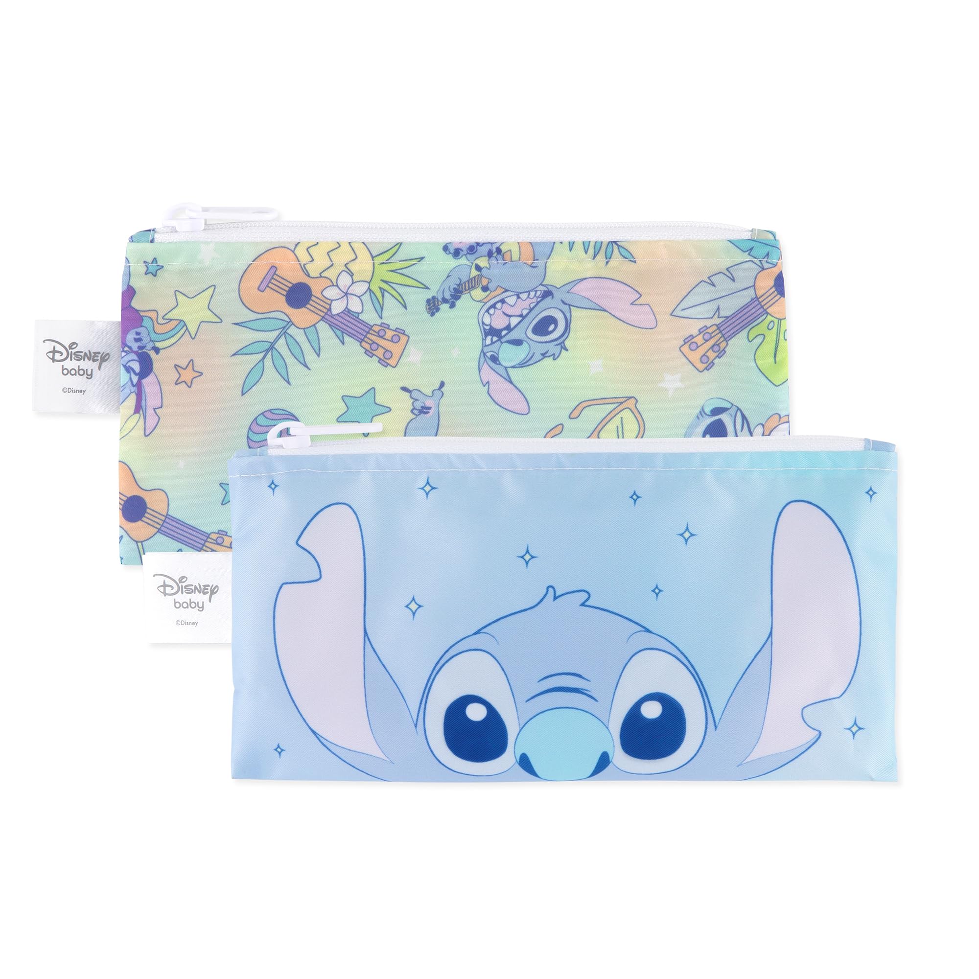 Foto 2 pulgar | Bolsas Reutilizables Para Aperitivos Bumkins Disney Stitch, Paquete De 2 - Venta Internacional.