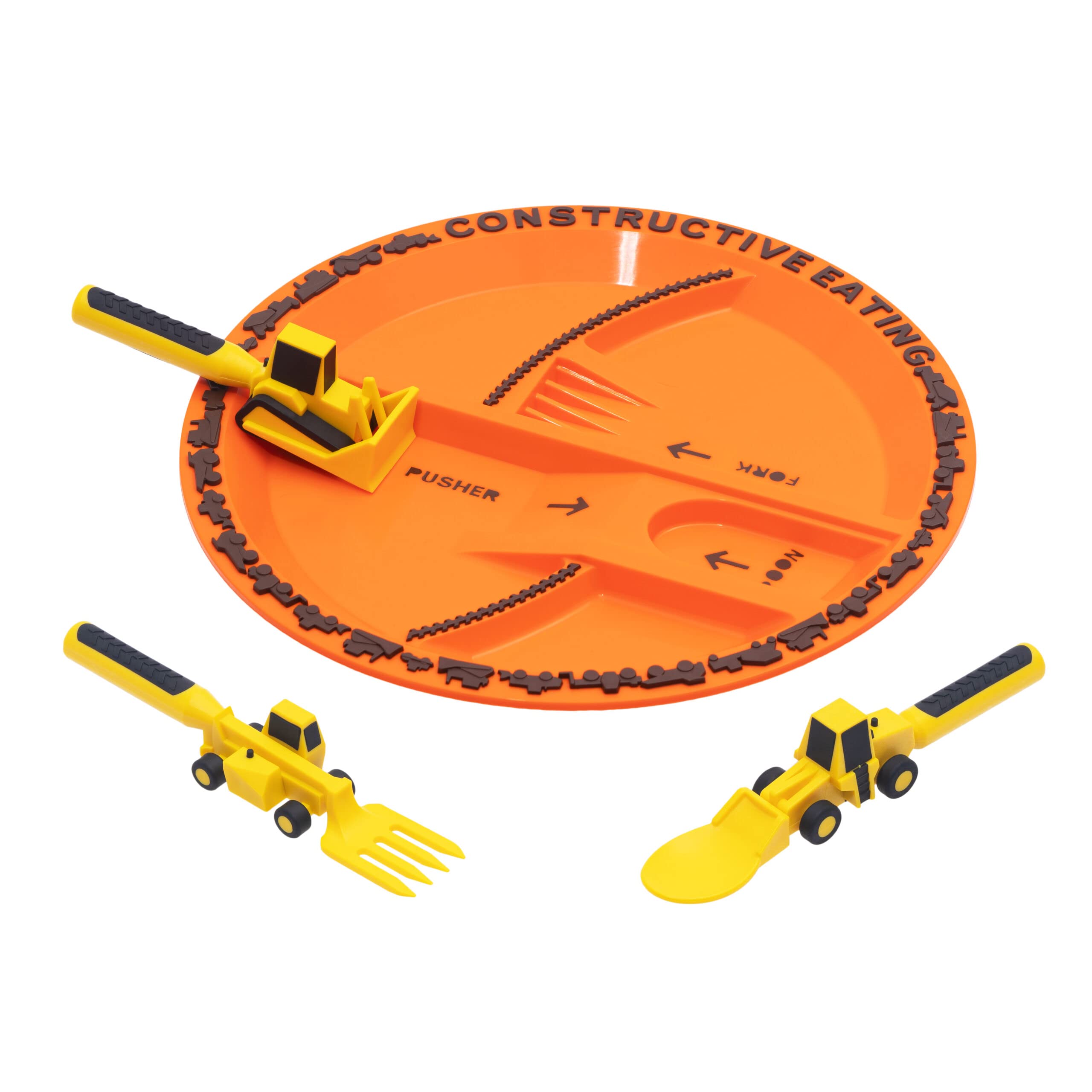 Set De Platos Y Utensilios Constructive Eating Toddler Fabricado En Ee. Uu. - Venta Internacional.
