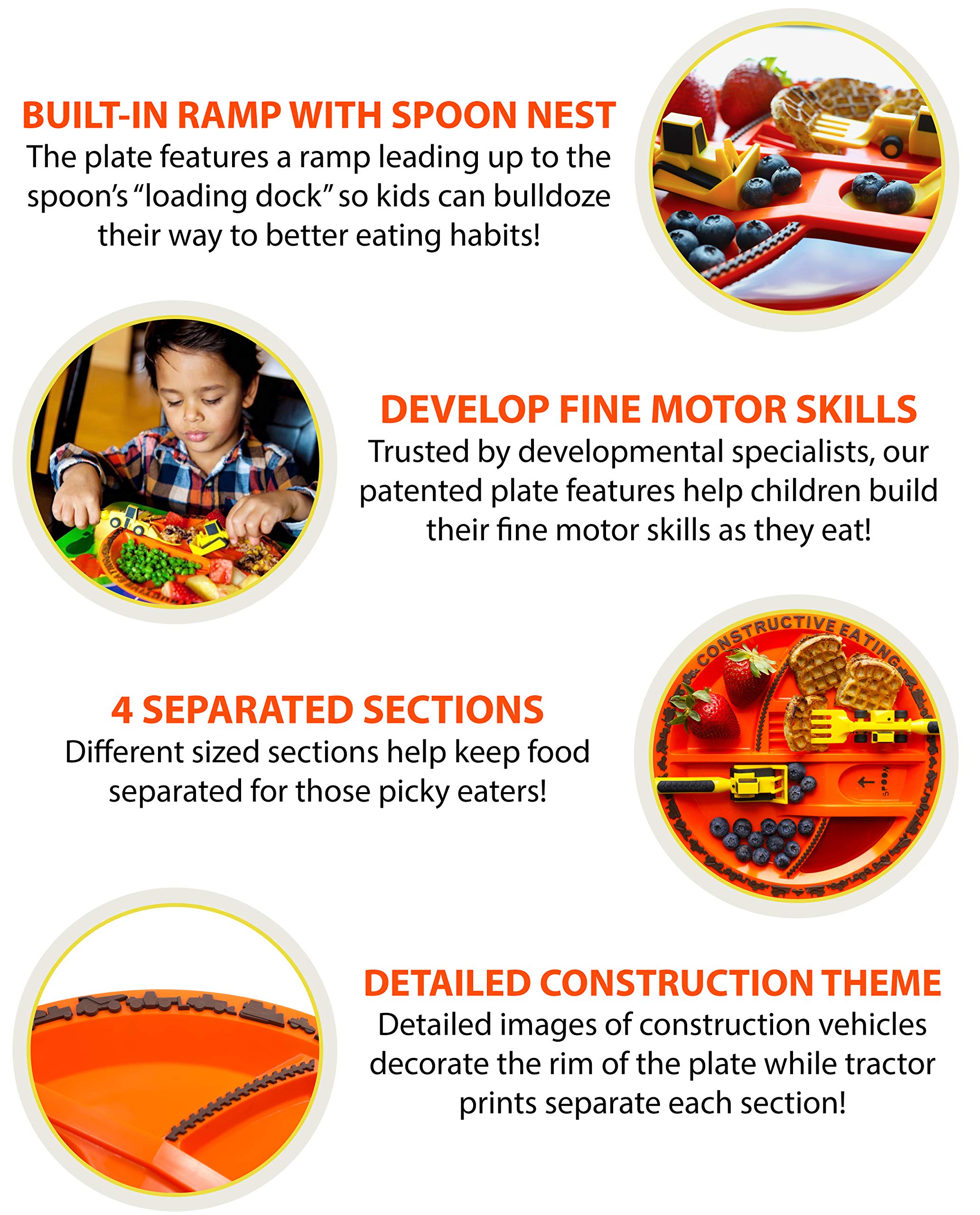 Foto 6 | Set De Platos Y Utensilios Constructive Eating Toddler Fabricado En Ee. Uu. - Venta Internacional.