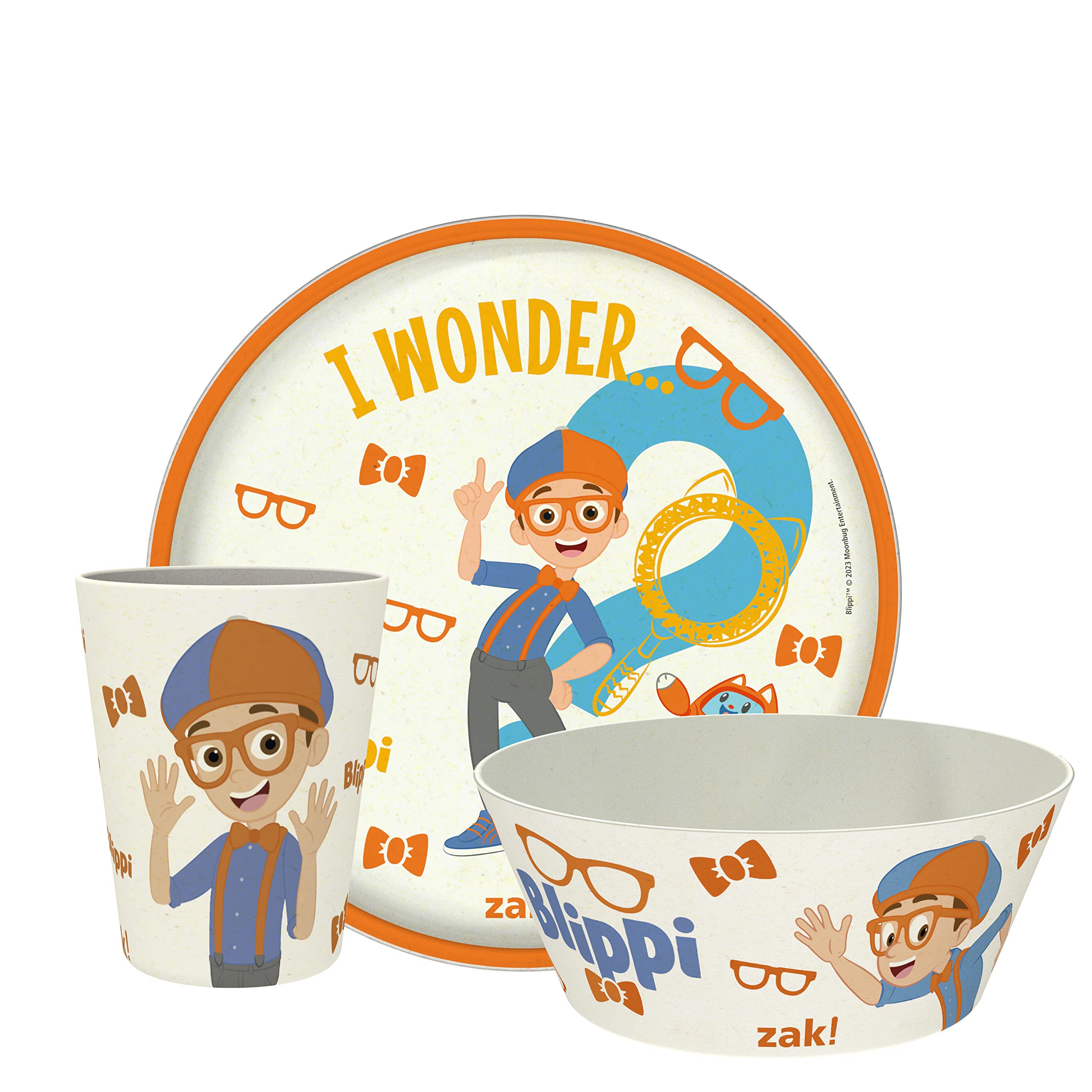 Foto 2 pulgar | Juego de Vajilla Blippi Kids de 3 Piezas Melamina de Zak Designs - Venta Internacional