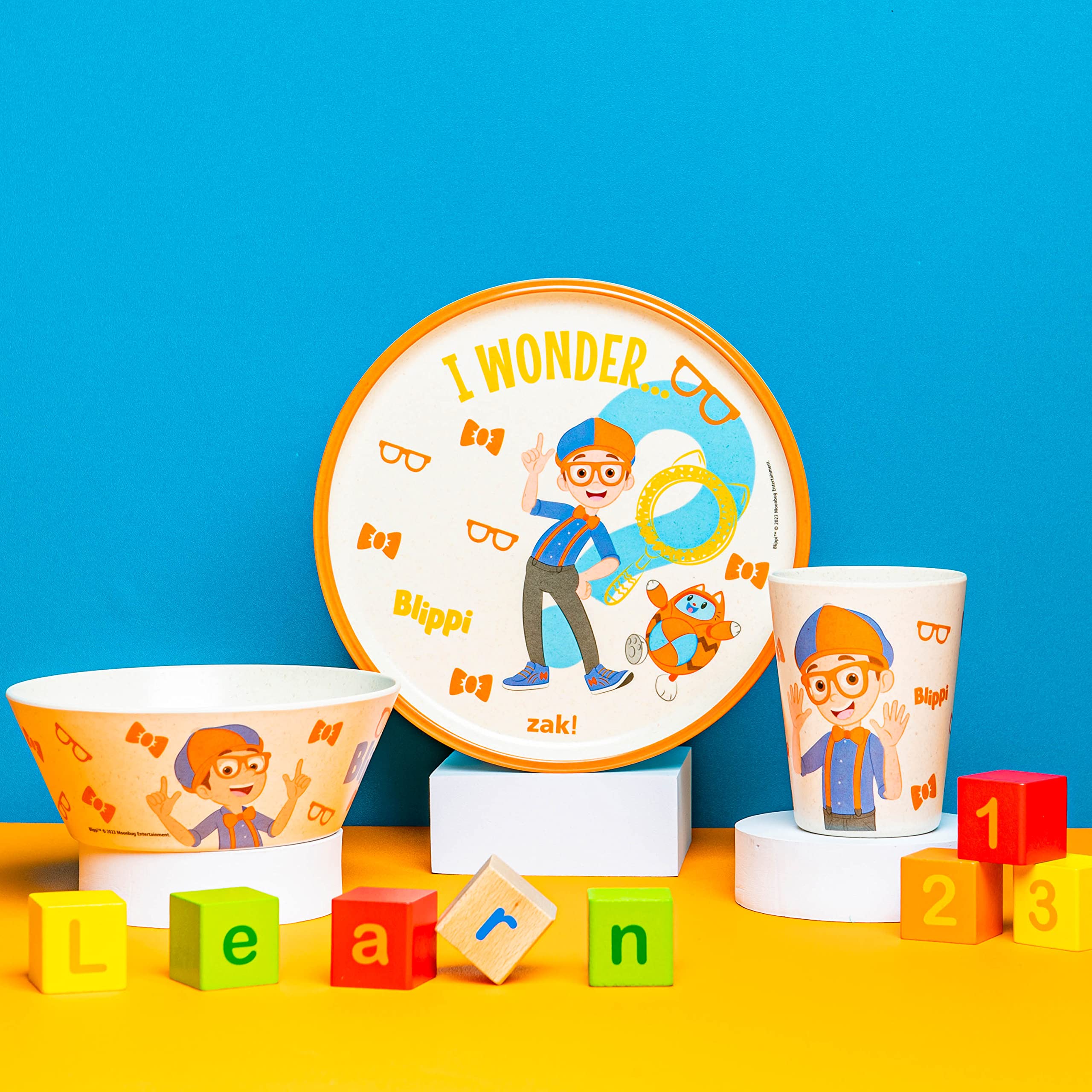 Foto 3 pulgar | Juego de Vajilla Blippi Kids de 3 Piezas Melamina de Zak Designs - Venta Internacional
