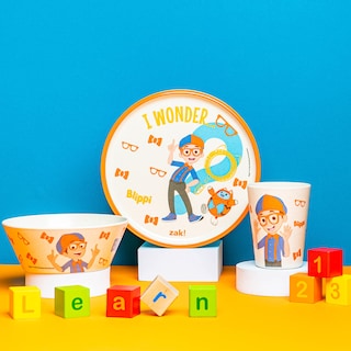 Foto 2 | Juego de Vajilla Blippi Kids de 3 Piezas Melamina de Zak Designs - Venta Internacional