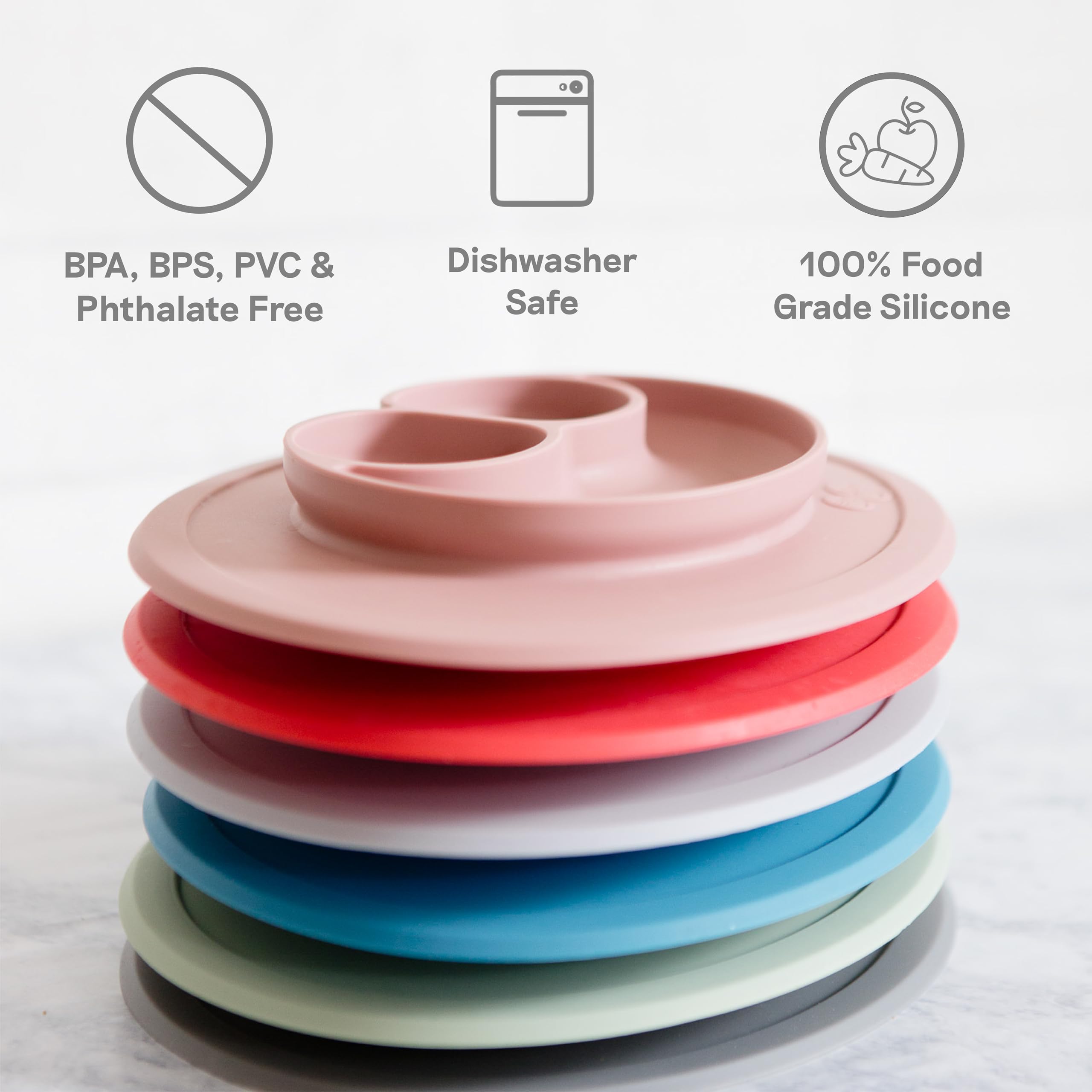 Foto 6 pulgar | Plato de Silicona para Bebés Ezpz con Ventosa Sage - Venta Internacional