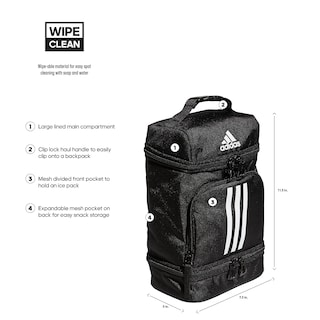 Foto 2 | Bolsa De Almuerzo Adidas Excel Con Aislamiento Negro Y Blanco - Venta Internacional.