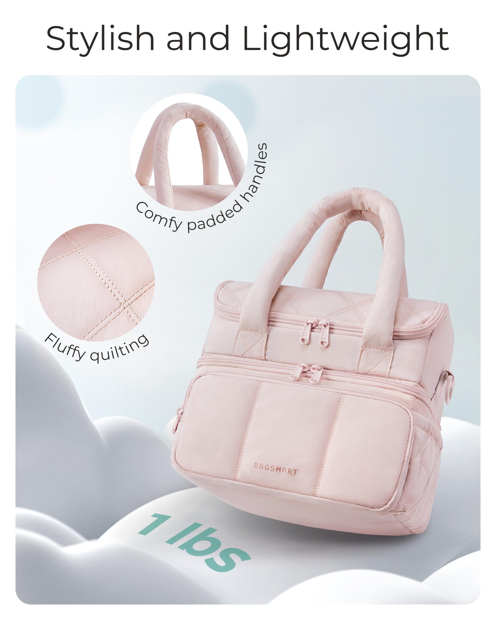 Foto 4 pulgar | Lonchera Bagsmart Con Aislamiento De Dos Pisos, Negra - Venta Internacional.