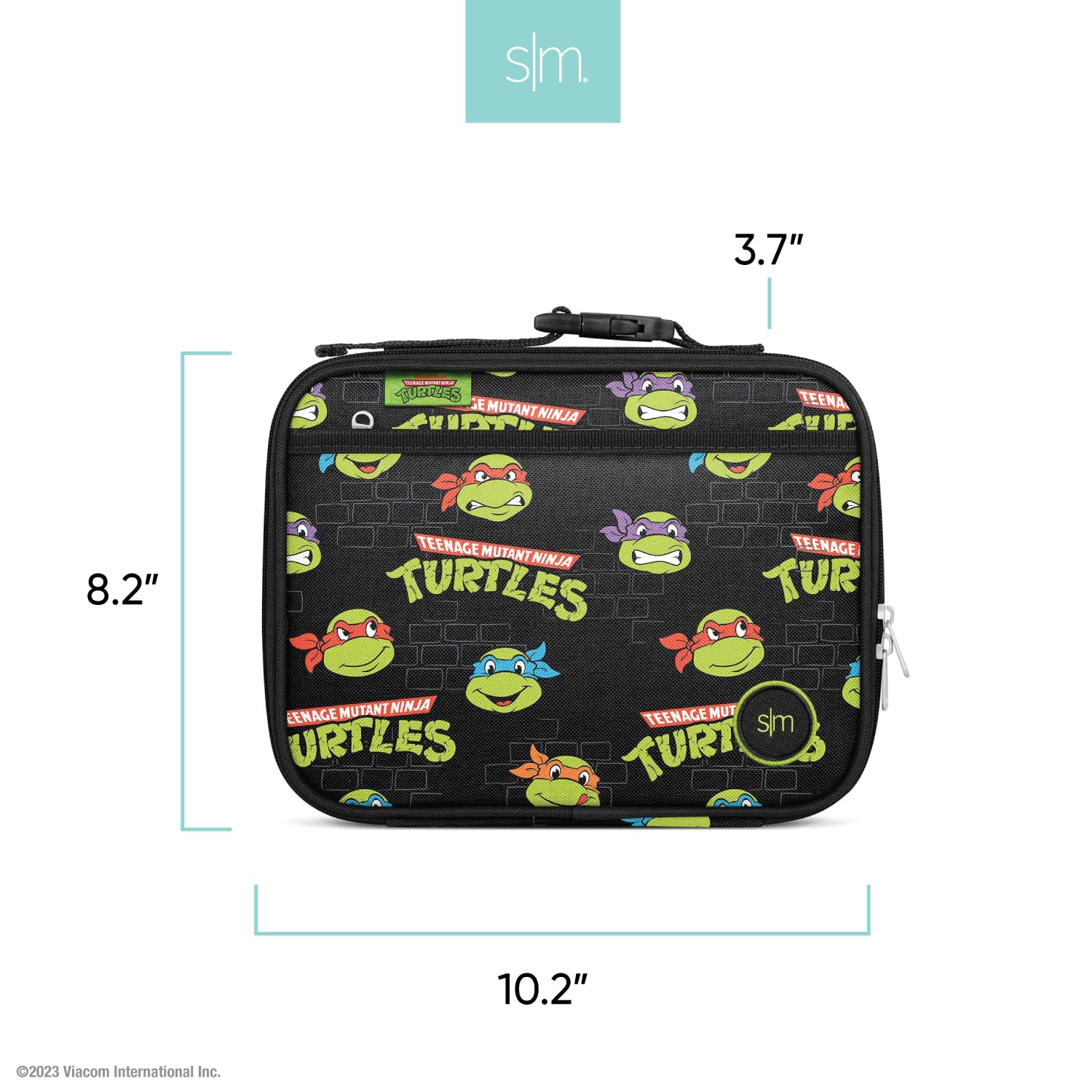 Foto 5 pulgar | Lonchera Sencilla Y Moderna Nickelodeon Viacom Kids Hadley Tmnt - Venta Internacional.