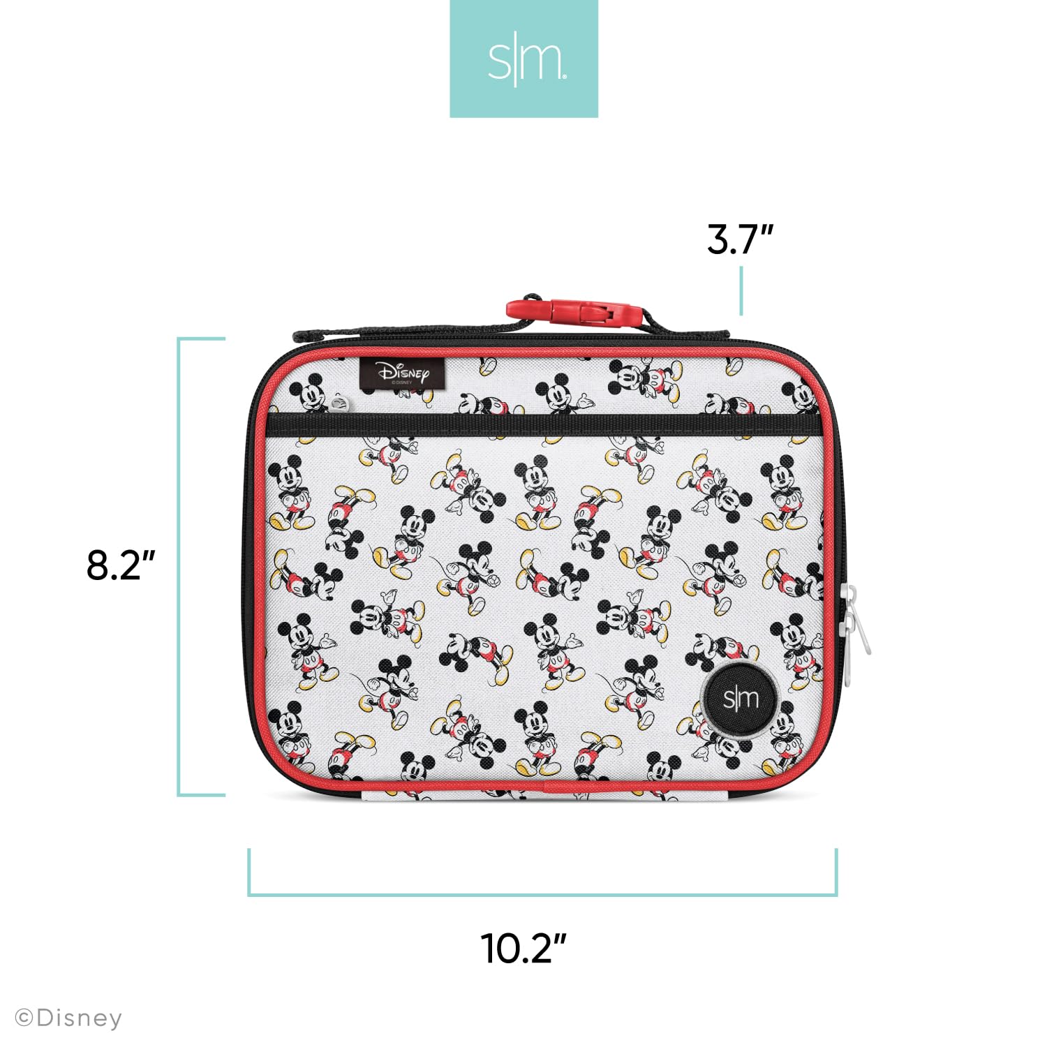 Foto 5 pulgar | Lonchera Sencilla Y Moderna De Disney Kids Hadley Mickey Mouse Retro - Venta Internacional.