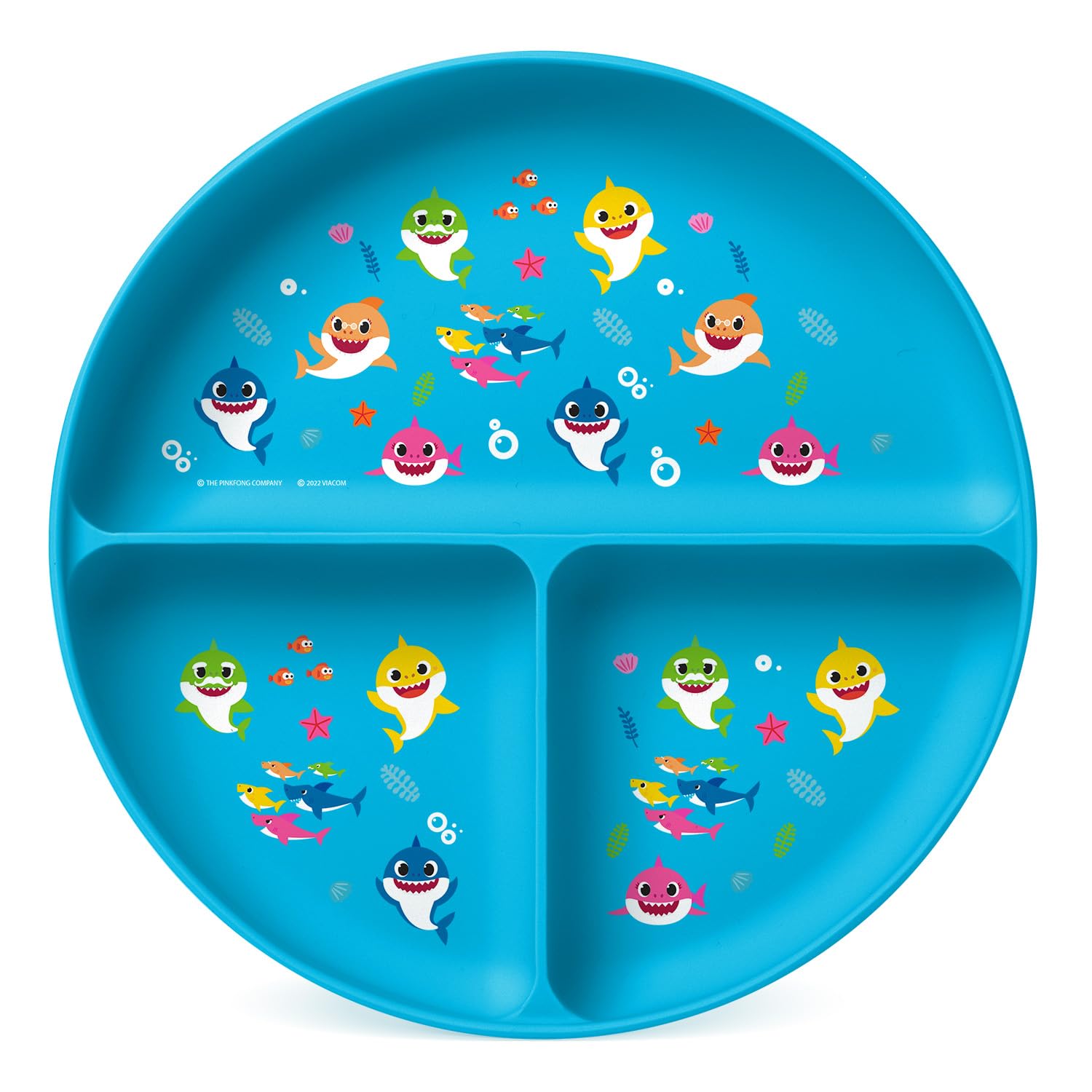 Foto 1 | Plate Simple Modern Baby Shark De Silicona Para Bebés Y Niños Pequeños - Venta Internacional.