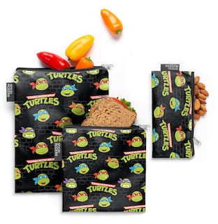 Foto 1 | Bolsas Para Aperitivos Sencillas Y Modernas Nickelodeon Viacom, Reutilizables, Paquete De 3 - Venta Internacional.