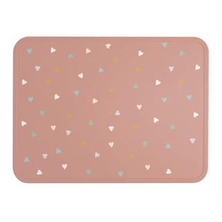 Foto 1 | Mantel Individual De Silicona Simple Modern Piper Collection Hearts Pink - Venta Internacional.