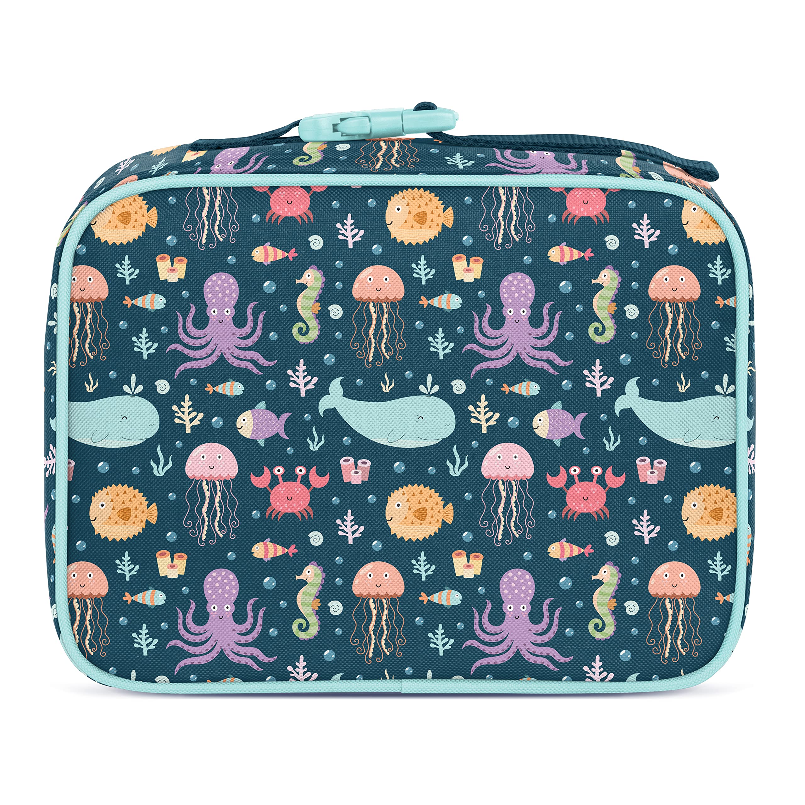 Foto 2 | Fiambrera Sencilla Y Moderna De La Colección Hadley Under The Sea De 4 Litros - Venta Internacional.
