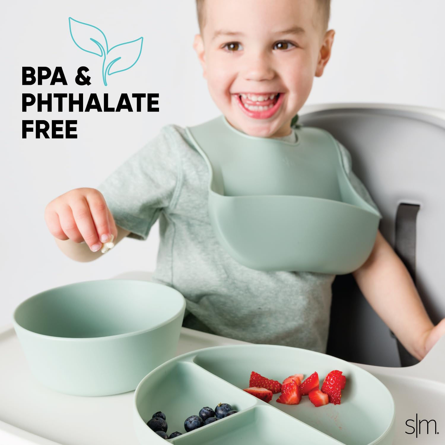 Foto 4 pulgar | Plato De Silicona Para Bebés Y Niños Pequeños Dividido, Apto Para Microondas - Venta Internacional.