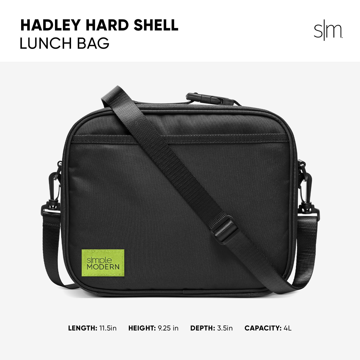 Foto 2 | Fiambrera Simple Y Moderna Con Aislamiento Hadley De 4 Litros, Color Negro Medianoche - Venta Internacional.