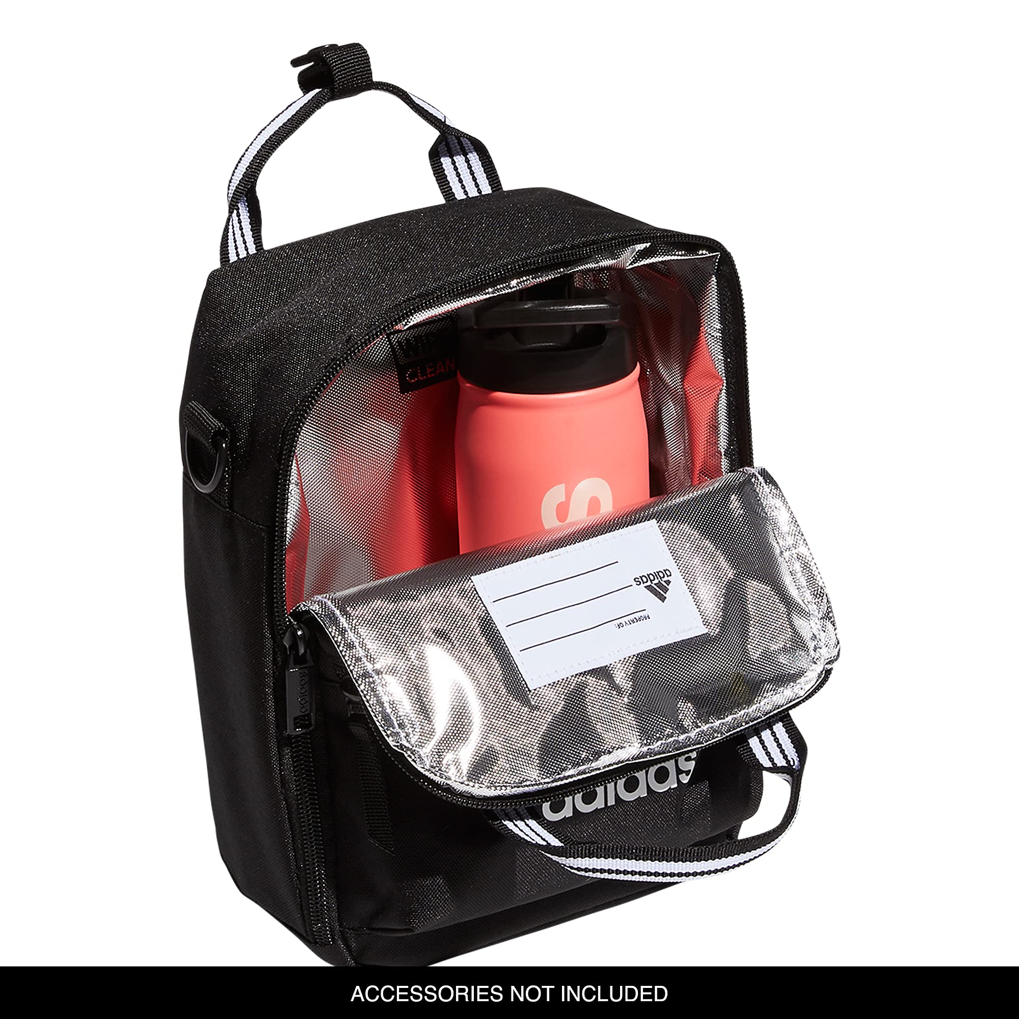 Foto 4 pulgar | Bolsa De Almuerzo Adidas Squad Insulated 7l, Color Negro/blanco, Unisex - Venta Internacional.