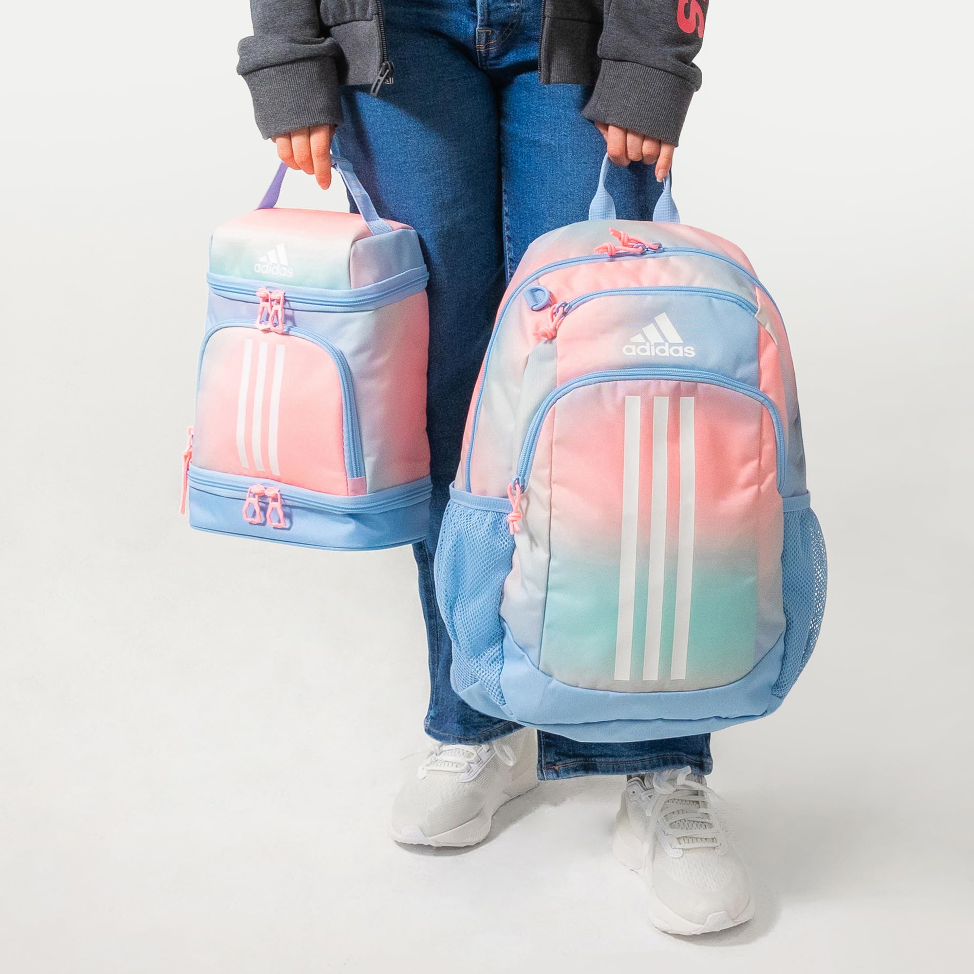 Foto 7 | Bolsa De Almuerzo Adidas Excel 2 Con Aislamiento Unisex Clear Sky - Venta Internacional.