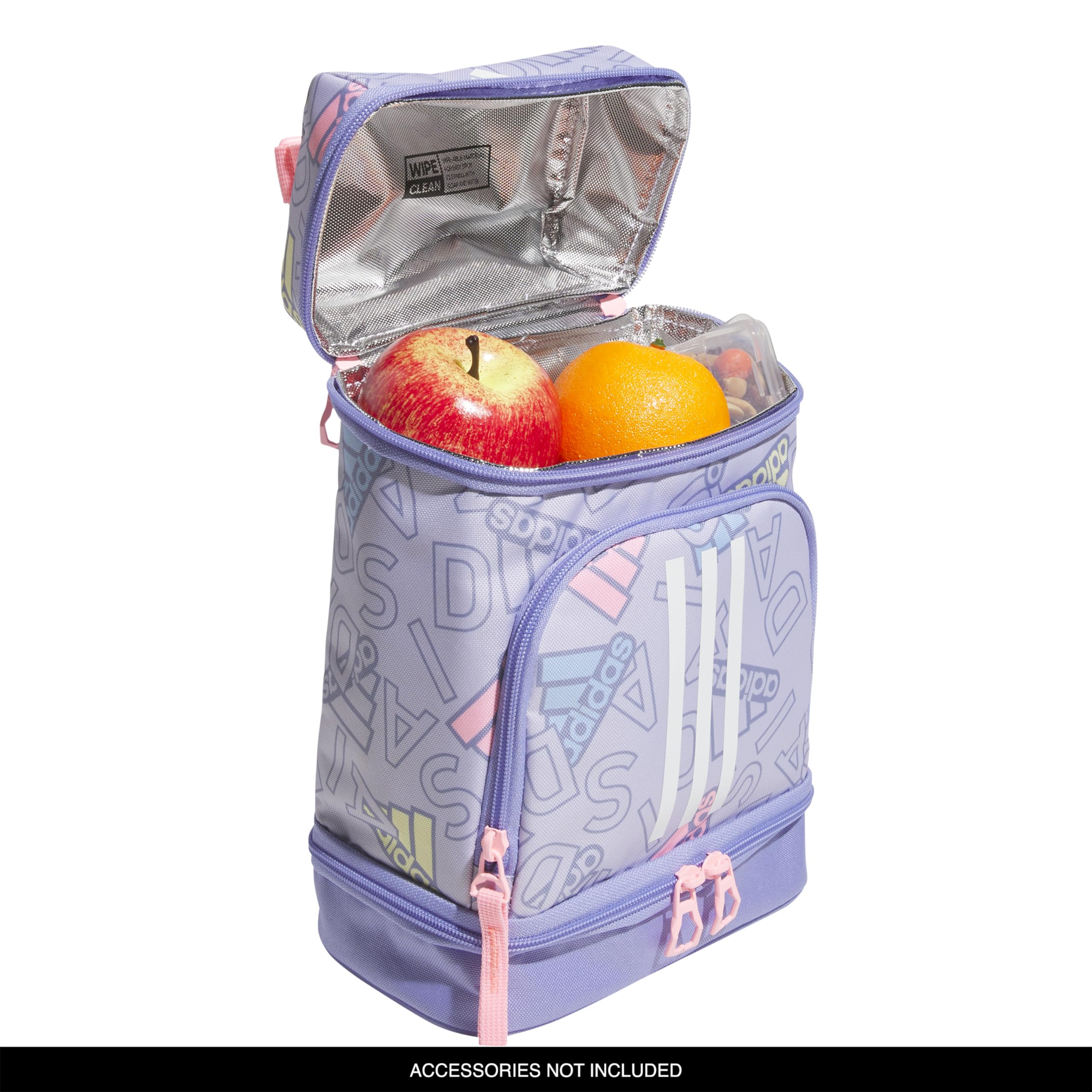 Foto 3 | Bolsa De Almuerzo Adidas Excel 2 Con Aislamiento Adi Comp, Plata Y Violeta - Venta Internacional.