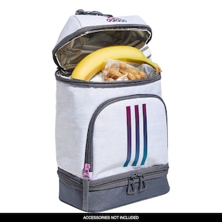 Foto 2 | Bolsa De Almuerzo Adidas Excel 2 Con Aislamiento, Color Blanco, Cromo Sombrío Y Gris Ónix - Venta Internacional.