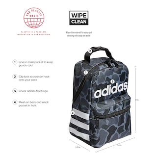 Foto 2 | Bolsa De Almuerzo Adidas Santiago, Contenedor Aislante Para Comida Escolar - Venta Internacional.