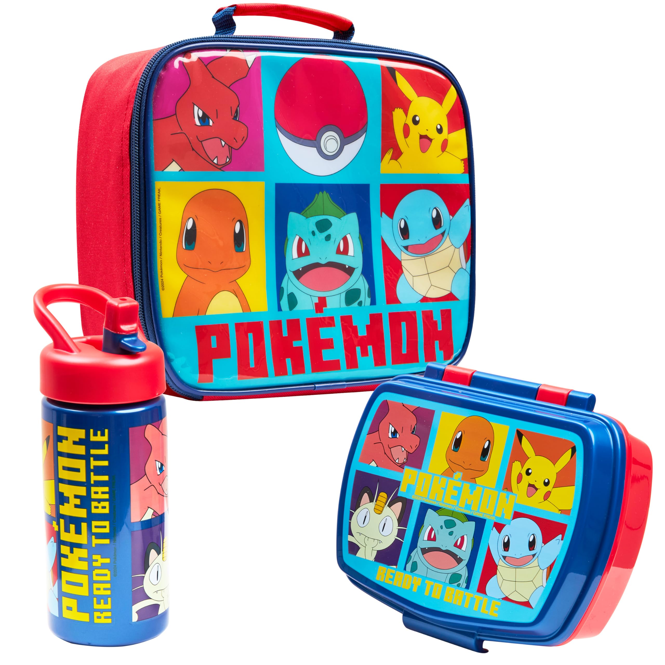 Foto 1 | Set de Bolsas De Almuerzo Con Aislamiento Para Niños Pokémon Con Lonchera Y Botella - Venta Internacional