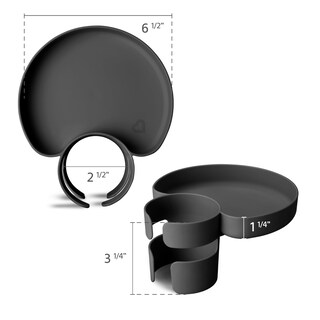 Foto 5 | Bandeja Para Asiento De Coche Munchkin Para Niños Pequeños, Viajes Por Carretera, Gris - Venta Internacional.