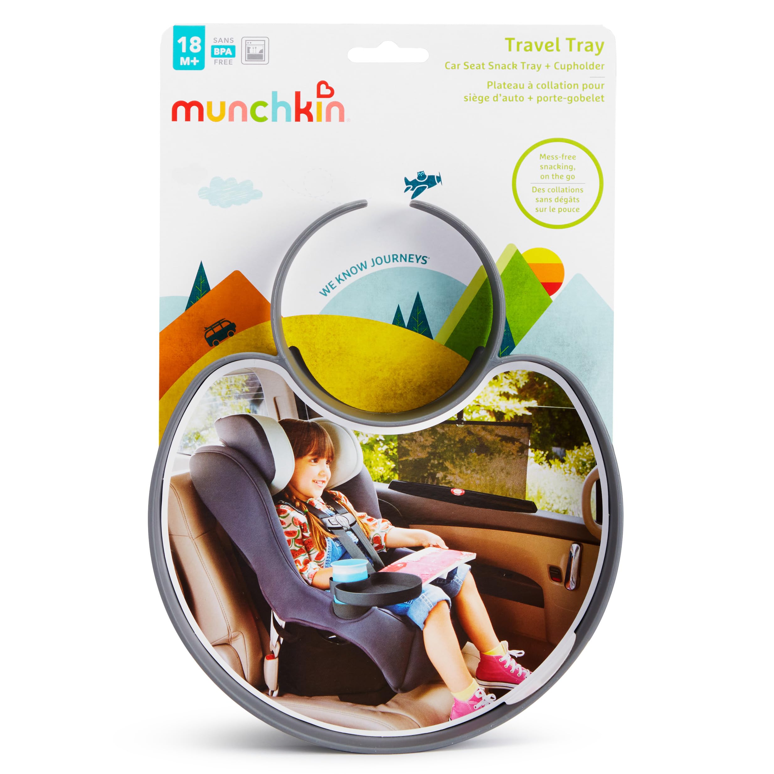 Foto 7 pulgar | Bandeja Para Asiento De Coche Munchkin Para Niños Pequeños, Viajes Por Carretera, Gris - Venta Internacional.