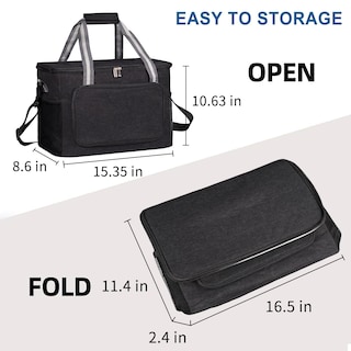 Foto 2 | Bolsa Térmica Iknoe Grande, 24 Litros, Aislante, A Prueba De Fugas, Negra, 36 Latas - Venta Internacional.