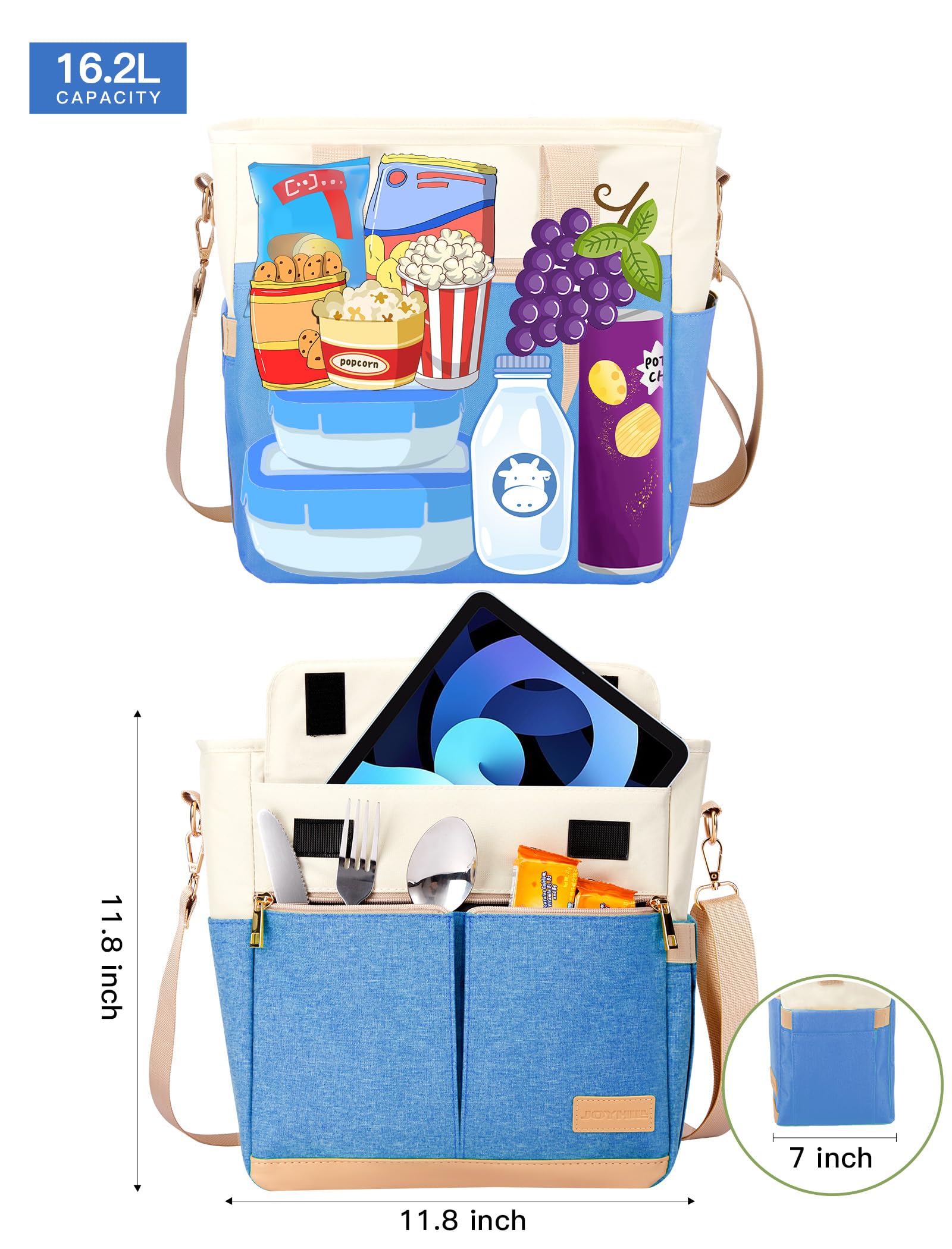 Foto 4 pulgar | Bolsa de Almuerzo 16,2 L  Aazul - Venta Internacional