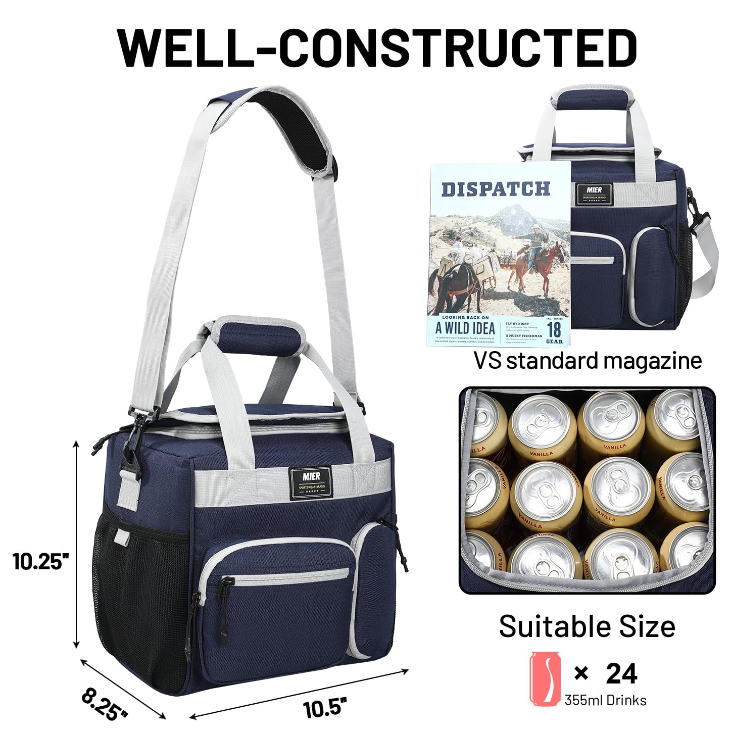 Foto 4 | Lonchera Mier, Grande, Aislante Y Suave, 15 Litros, Para Hombres Y Mujeres - Venta Internacional.