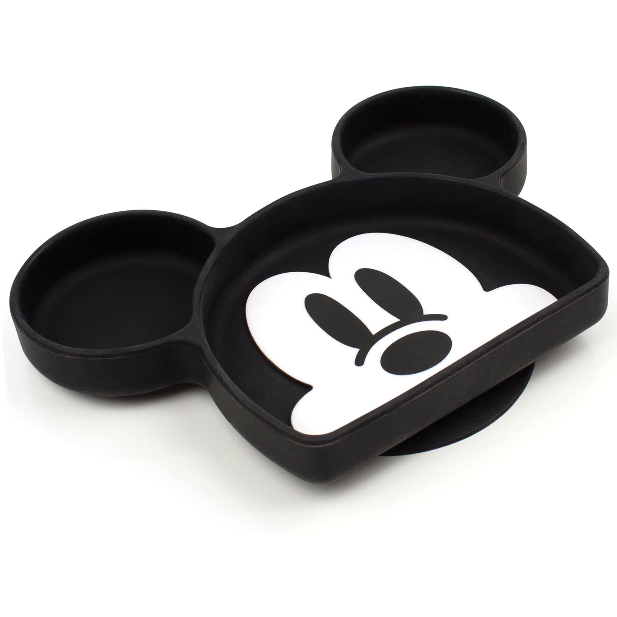 Foto 2 pulgar | Plato Con Agarre De Silicona Bumkins Disney Mickey Mouse - Venta Internacional.