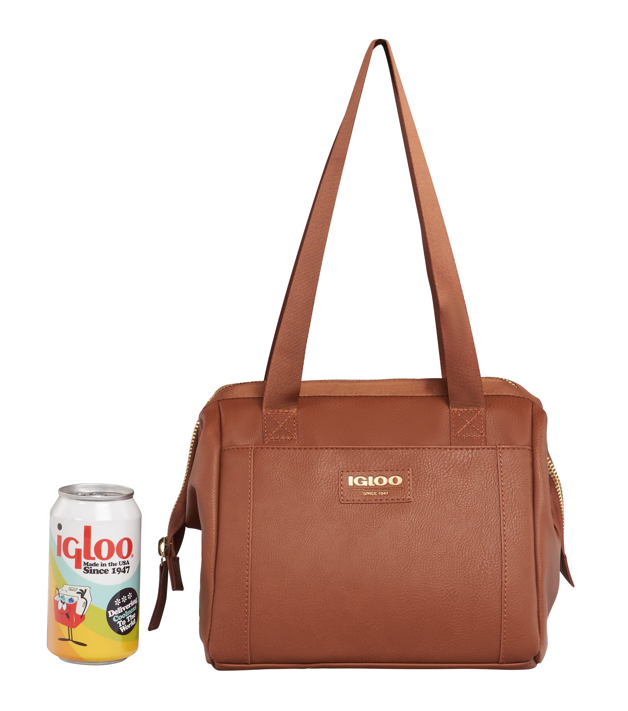 Foto 5 pulgar | Nevera Igloo Cognac Premium Luxe Con Capacidad Para 9 Latas - Venta Internacional.
