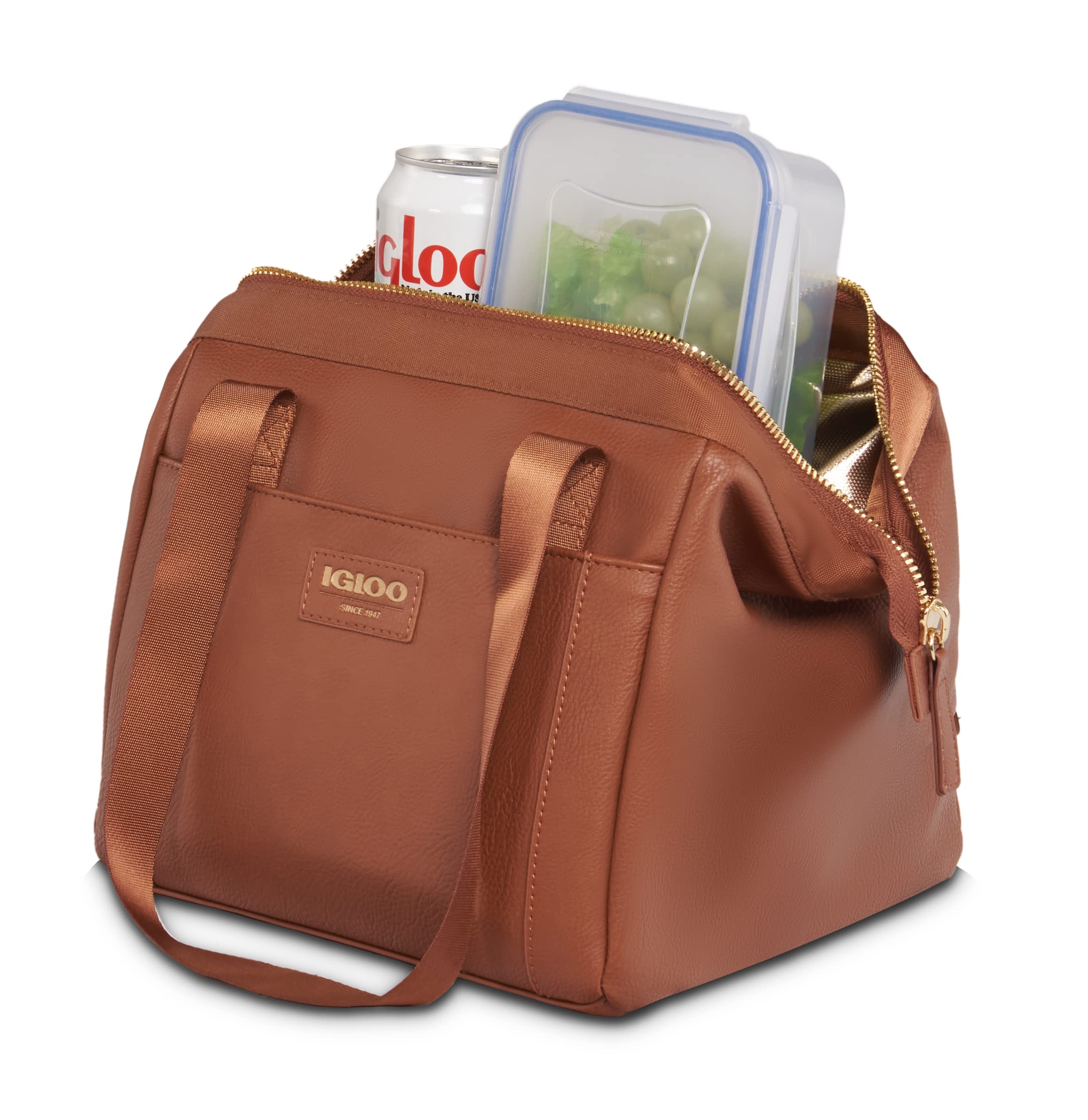 Foto 6 pulgar | Nevera Igloo Cognac Premium Luxe Con Capacidad Para 9 Latas - Venta Internacional.