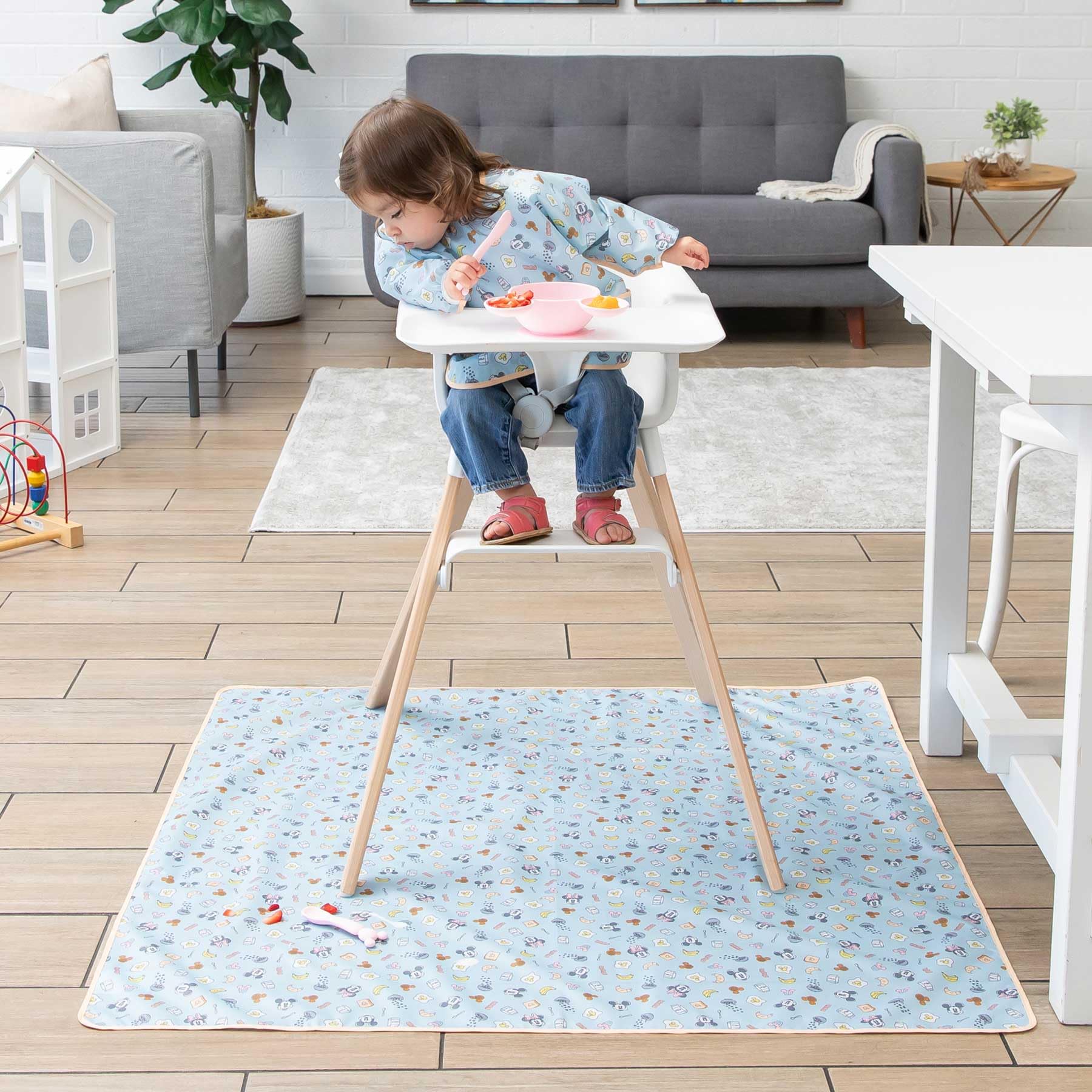 Foto 2 | Tapete Bumkins Disney Baby Mickey y Minnie Impermeable 107 x 107 cm - Venta Internacional